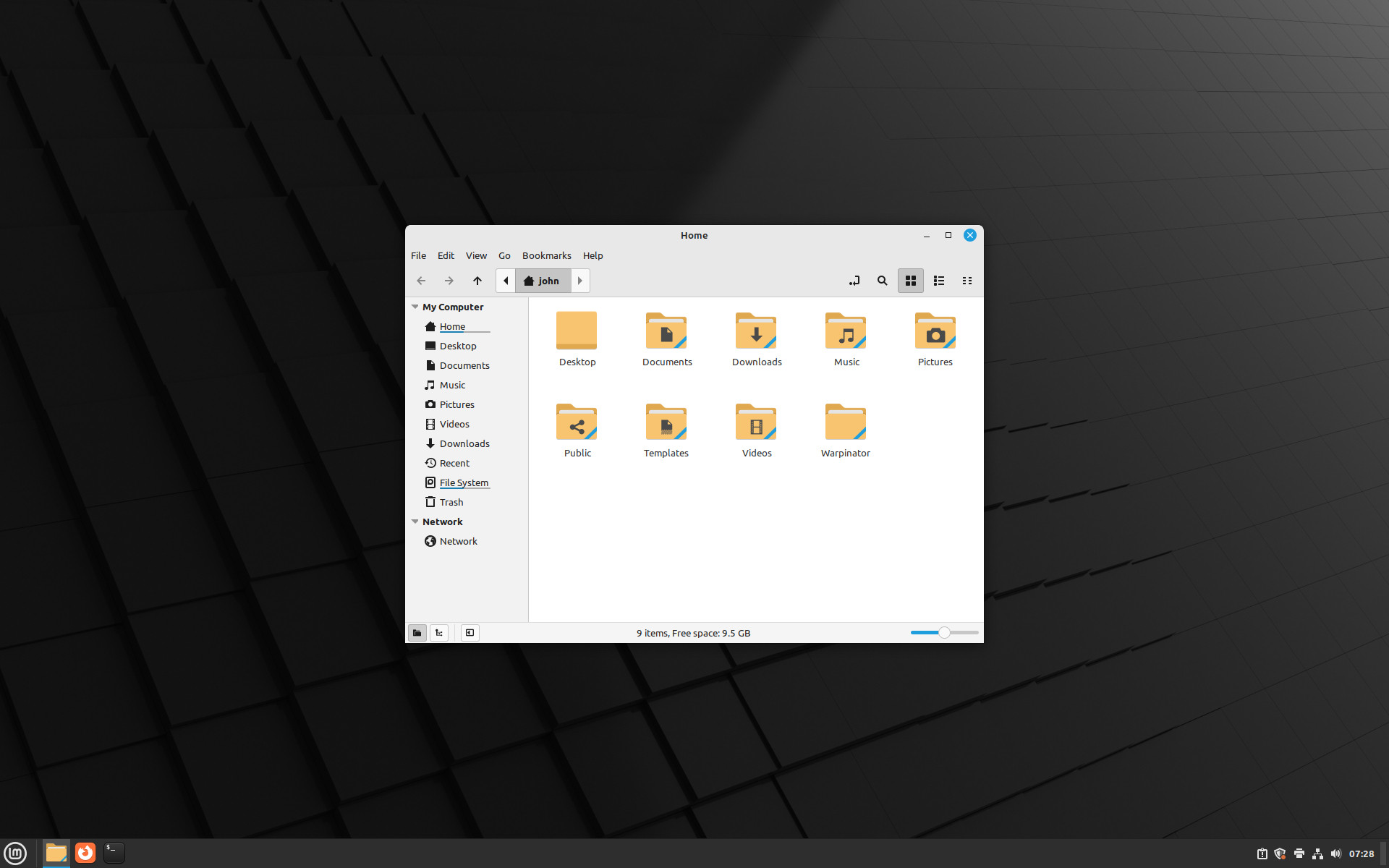 Dateimanager unter Ubuntu Linux